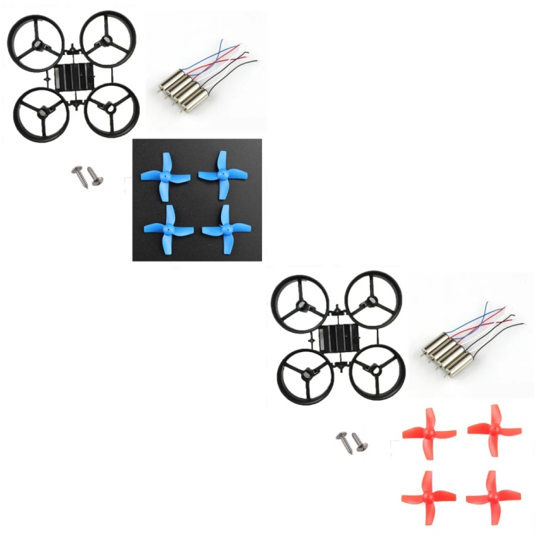 Drone Kit Fpv - JJRC H36 Eachine E010 小型DIYミニクアッドコプターフレームキット、4x615コアレスモーター、4xブレード、65mmホイールベース、屋内FPVドローン用