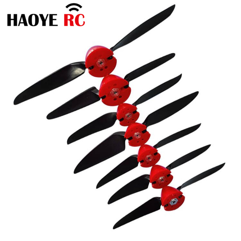 Drone Kit Beginner - スピナーカバーモーター付きhaoye折りたたみプロペラ、rc飛行機グライダードローン、6x4、7.5x4、8x4.5、8x6、11x6、shaft2.3、3.0、3.17、4.0mm、2セット