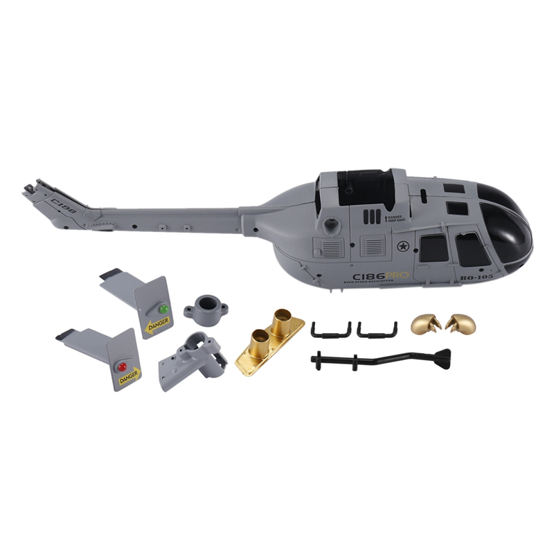 Drone Kit Beginner - Rcヘリコプターおよびドローンシェルカバーセット,脱脂スペアパーツ,アップグレードアクセサリー,c186 C-186 pro
