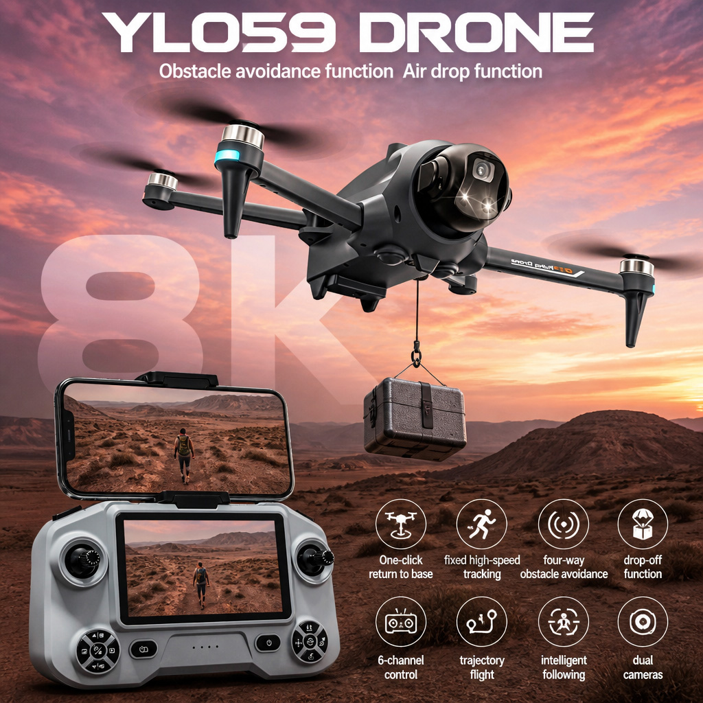 Drone Kit Long Range - ポテンシック ドローン GPS自動帰還 障害物回避 プロ仕様 空撮機