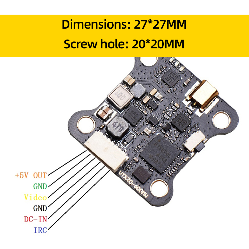 JHEMCU VTX20-600 5.8G 40CH FPV - Drone Kit Long Range のレビューと価格