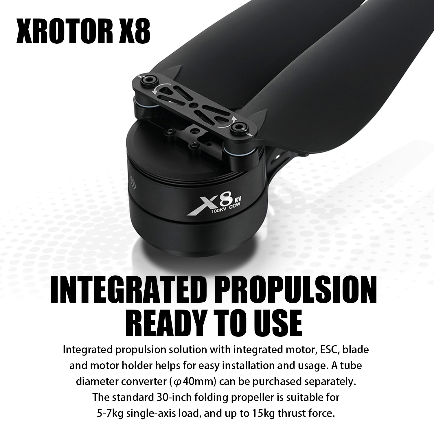 X8 パワーシステムキット：100KVモーター、80A ES - Drone Kit Heavy Lift のレビューと価格