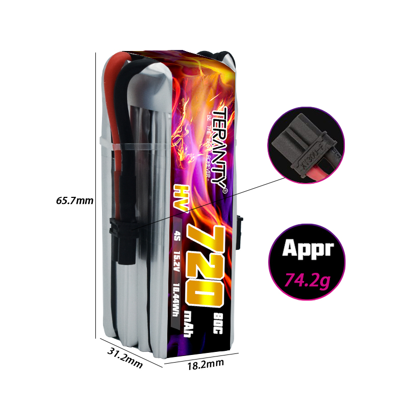 TERANTY 720mAh 4S 15.2V HV リポバ - Drone Kit Fpv のレビューと価格