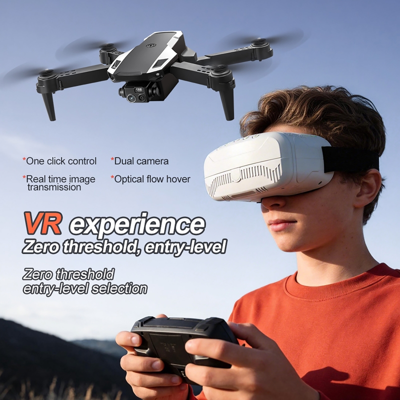 リモコンとVRグラス付きポータブルドローンキット 4Kデュア - Drone Kit Build Yourself のレビューと価格