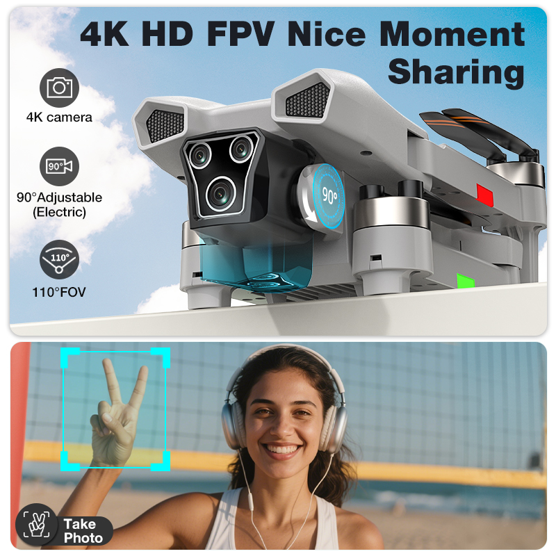 新型ホットL017プロドローン ブラシレス 3Dロール 36 - Drone Kit Professional のレビューと価格